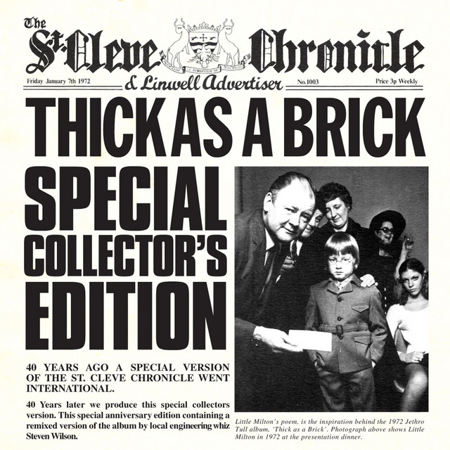 Thick as a Brick (40th Anniversary Special Edition) - Album by