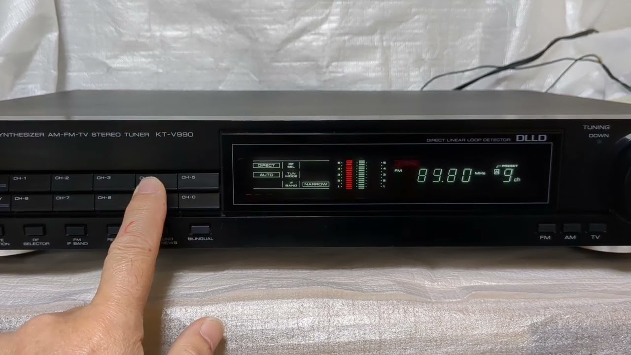 現状渡し 定価59,800円 ケンウッド KT-V990 ステレオ チューナー 現状
