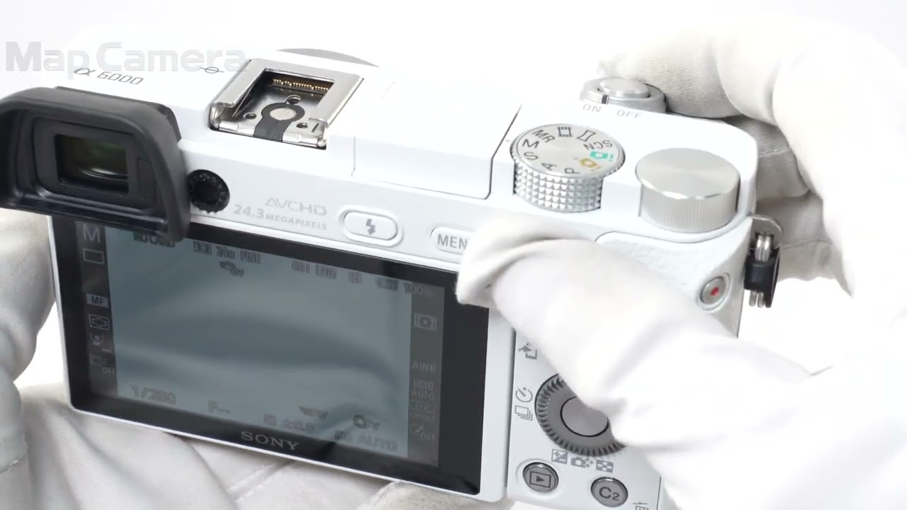 美品】SONY α6000 ボディILCE-6000 ホワイト 中古：B(並品)】ソニー