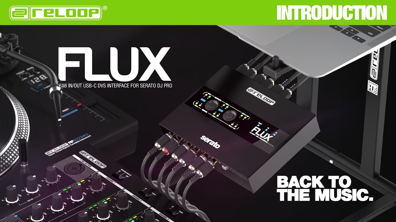Reloop Flux 6x6 In/Out USB-C DVS Interface for Serato DJ Pro Black