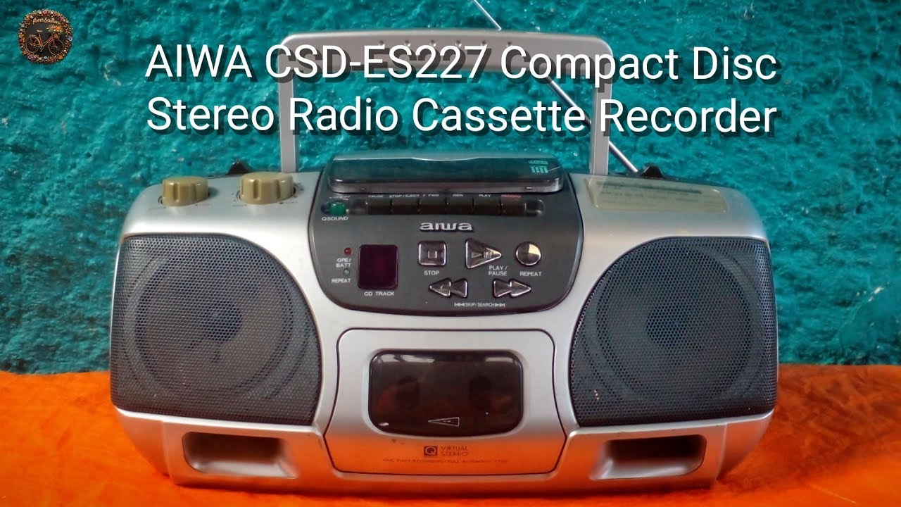 AIWA CSD - ES227 Compact Disc Stereo Radio Cassette Recorder - YouTube
