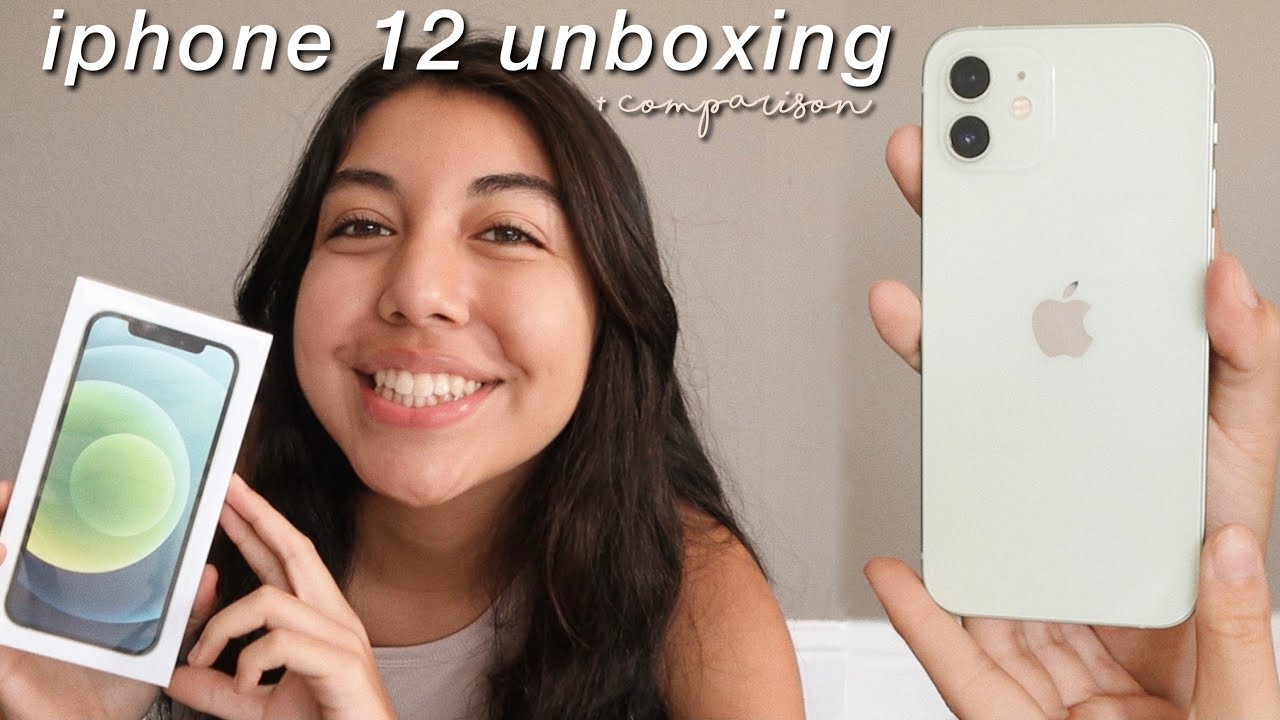 unboxing the new iphone 12! | green/mint, 64gb - YouTube