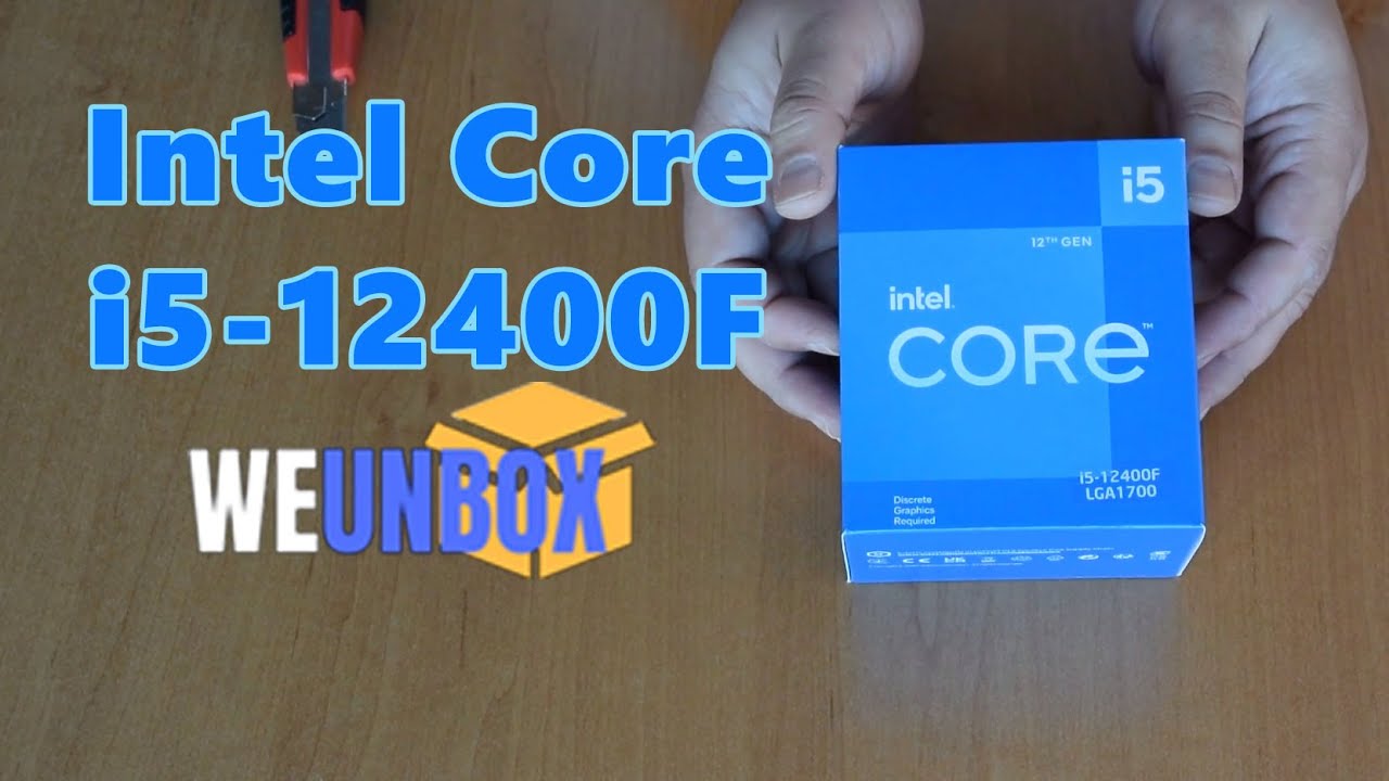 Unboxing Intel Core i5-12400F + new box cooler - Intel 12th gen