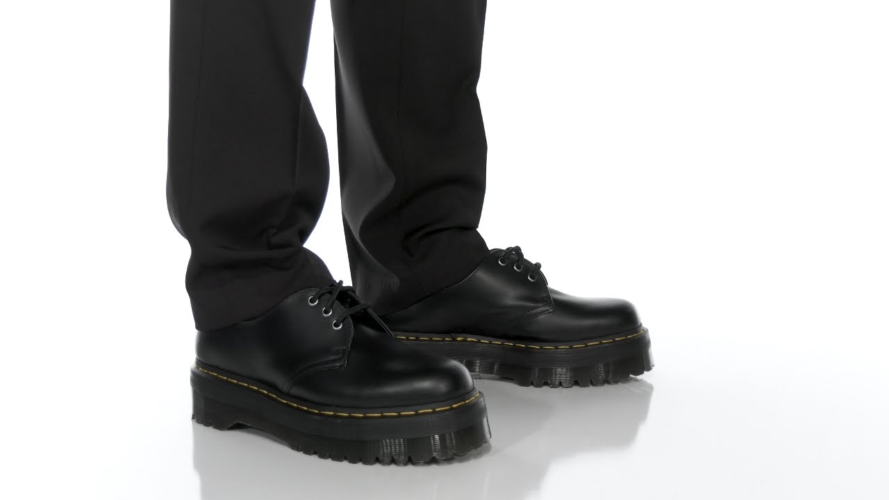 Unisex Dr. Martens 1461 Quad Smooth Leather Platform Shoes