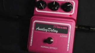 MAXON AD999 - 自社製BBD(MC4107D)チップを搭載したアナログディレイ