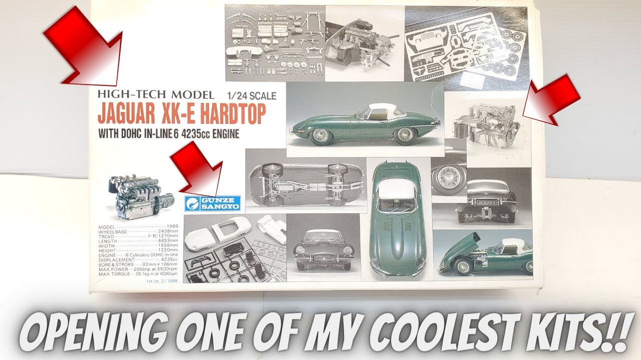 Definitely a show quality model kit!! Gunze Sangyo Jaguar XK-E