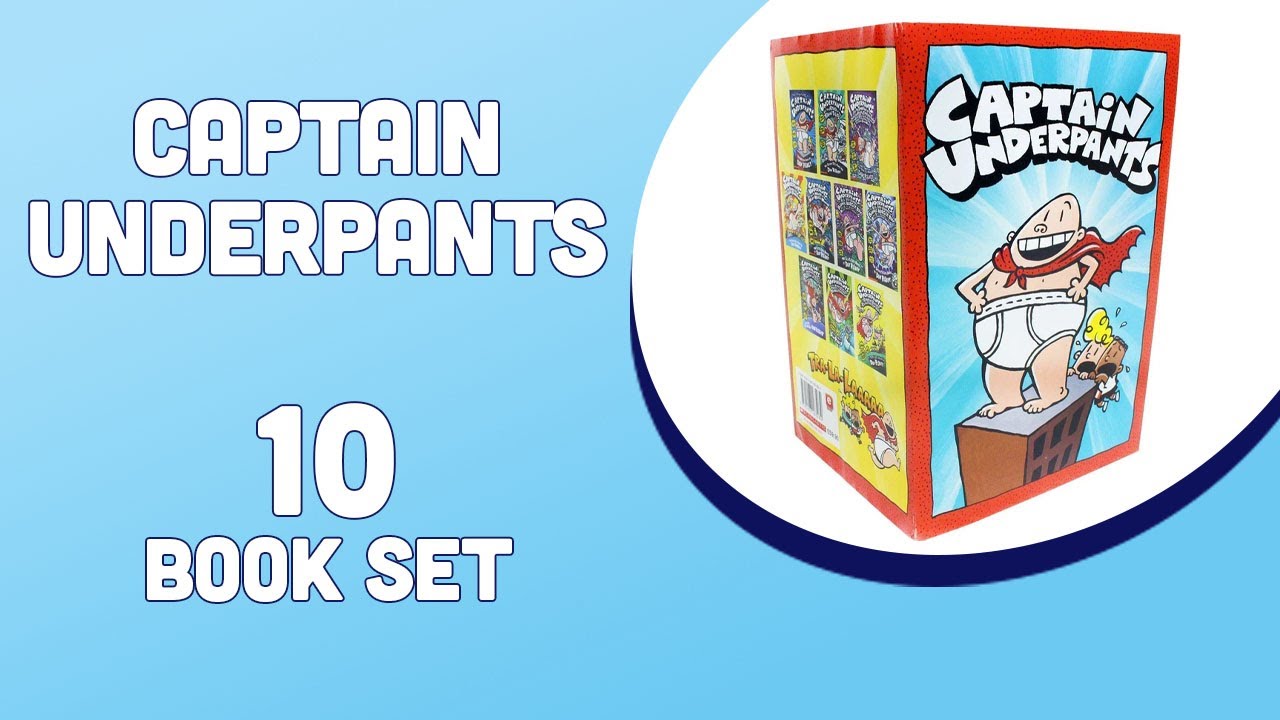 Captain Underpants by Dav Pilkey - 10 Books – American Bookworm