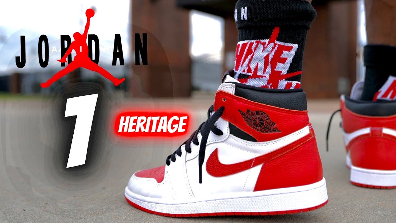 JORDAN 1 HERITAGE DETAILED REVIEW & ON FEET W LACE SWAPS!! - YouTube