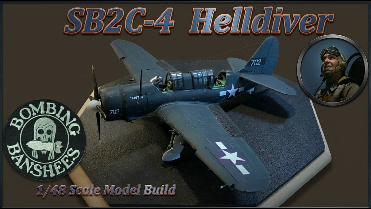 Building the Revell Pro Modeler 1/48 Scale SB2C-4 Helldiver Dive