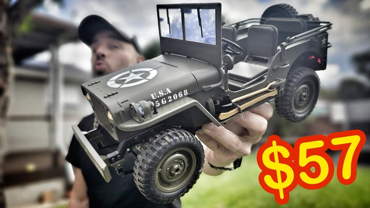 MASU】JEEP Military 1/10 RTR ジープ グレー Amazon.com: Yiwsnust RC