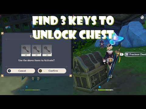 Find 3 Simple Vault Key to unlock this Chest - Fontaine Hdden