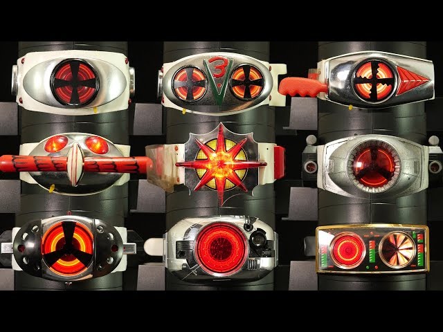 昭和仮面ライダー ポピー 光る回る 変身ベルト 旧1号 V3 Xライダー