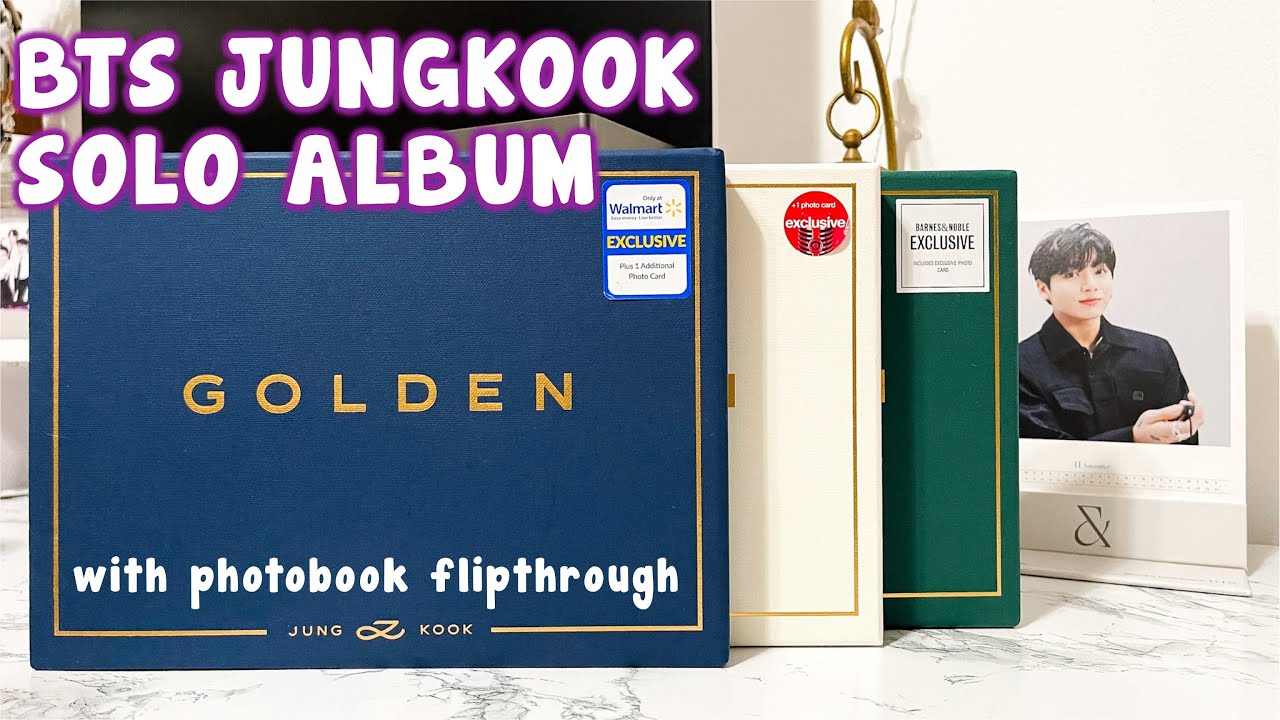 unboxing] BTS Jungkook GOLDEN Album (Walmart, Target, Barnes