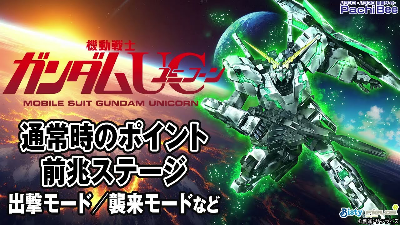 パチスロ機動戦士ガンダムユニコーン】通常時のポイント／前兆ステージ
