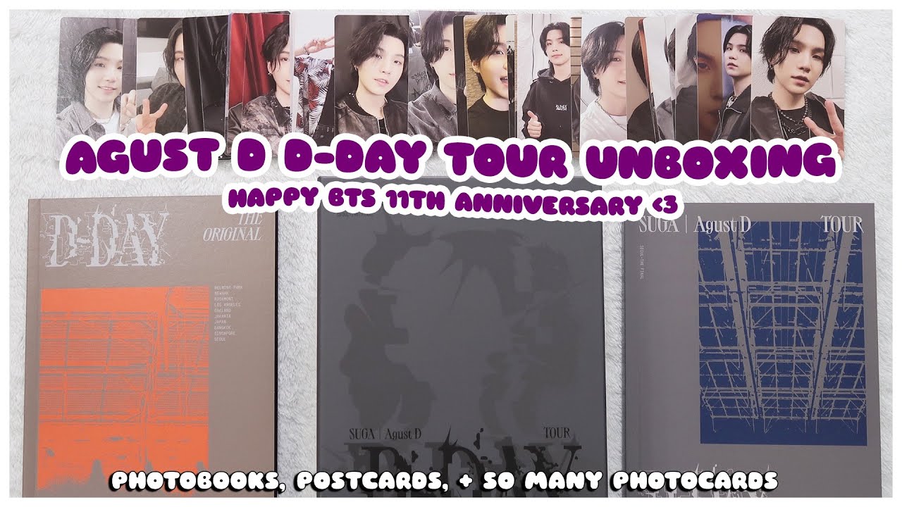 bts suga agust d tour d-day the original digital code unboxing