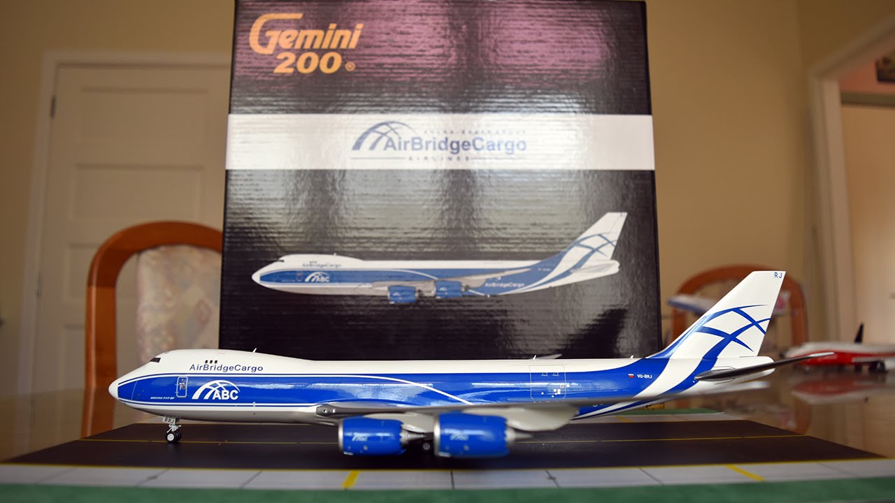 貨物機模型 AirBridgeCargo B747-8F 1/200 し 貨物機模型