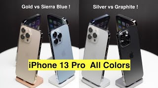 全色】iPhone 13 Pro ALL Colors: Sierra Blue, Graphite, Gold