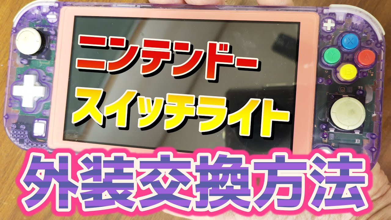 丁寧に解説】外装交換 ニンテンドースイッチライト / Nintendo Switch