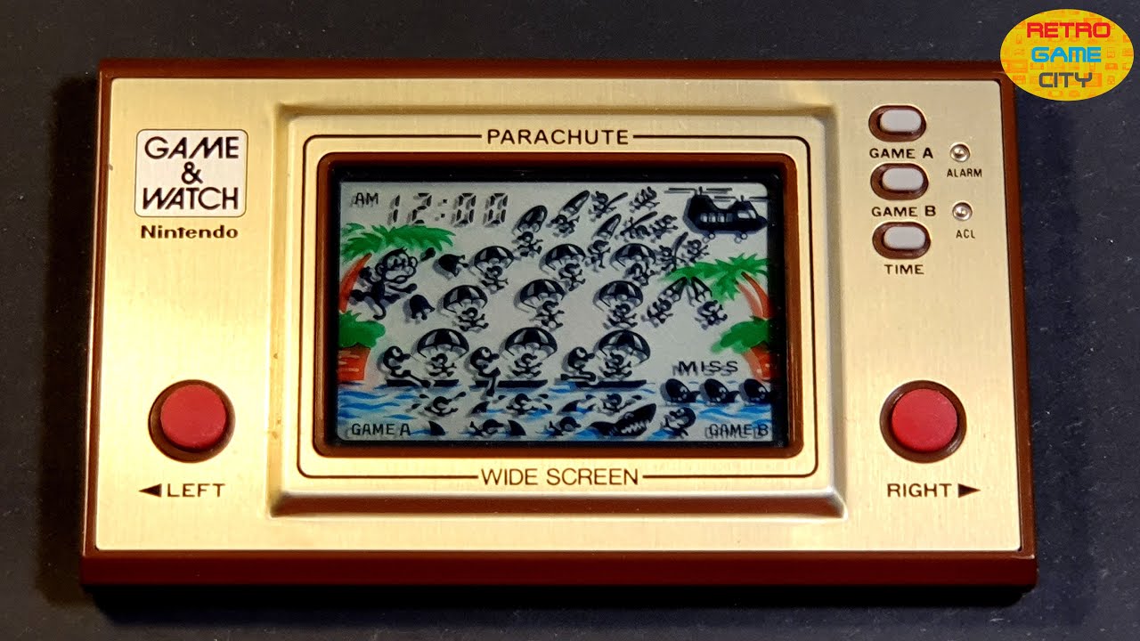 Nintendo Game & Watch, Handheld Parachute GAMEPLAY - YouTube