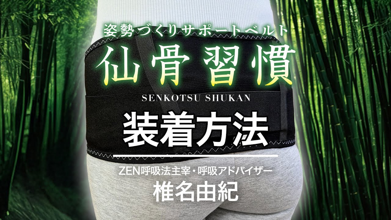 椎名由紀 監修［姿勢づくりサポートベルト「仙骨習慣」］ / TEICHIKU