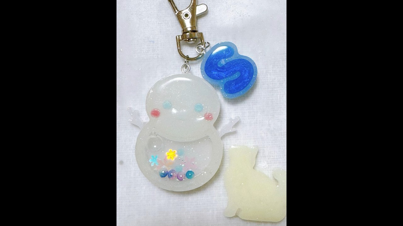リクエスト】雪だるまシェイカー #オタ活 #handmade #diy#レジン #2液