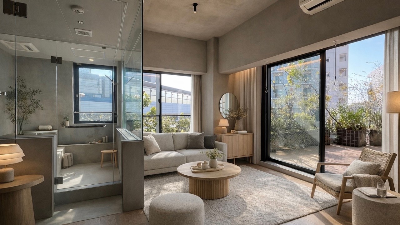 Micro Apartment with a Rooftop Terrace Bigger Than the Room