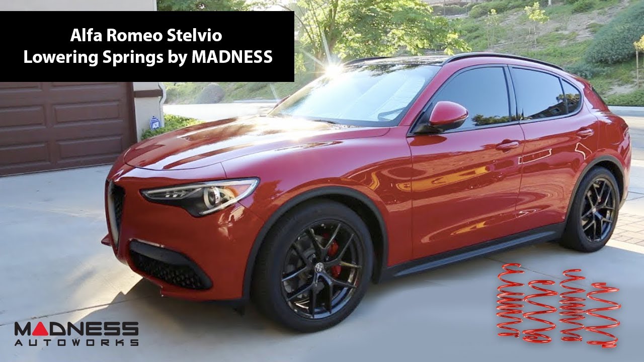 Install + Review: Alfa Romeo Stelvio Lowering Springs by MADNESS