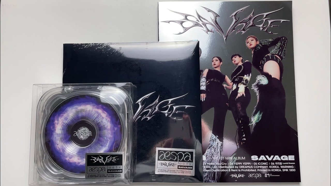 ♡Unboxing aespa 에스파 1st Mini Album Savage 쌔비지 (P.O.S, Synk