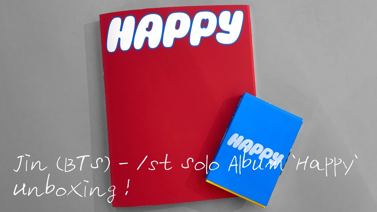 Jin (BTS) - 1st Solo Album 'Happy' Unboxing ! - YouTube