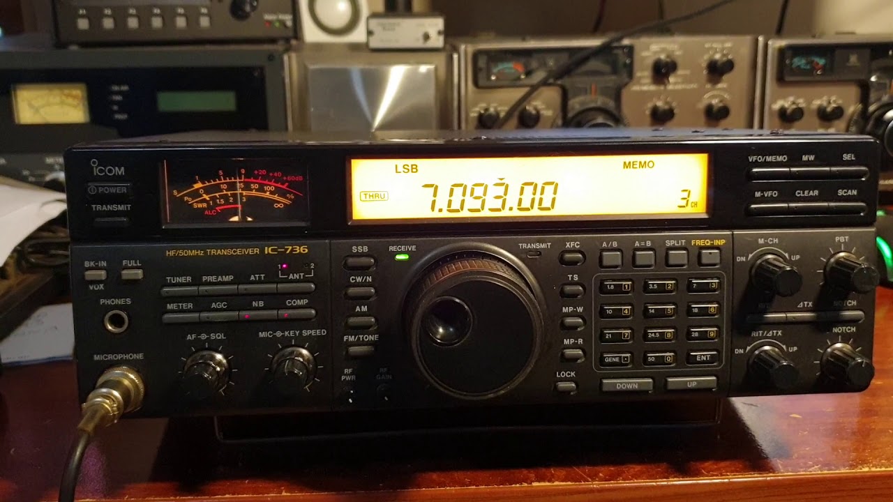 A quick play with the Icom IC736 HF/6m Transceiver on the 40m