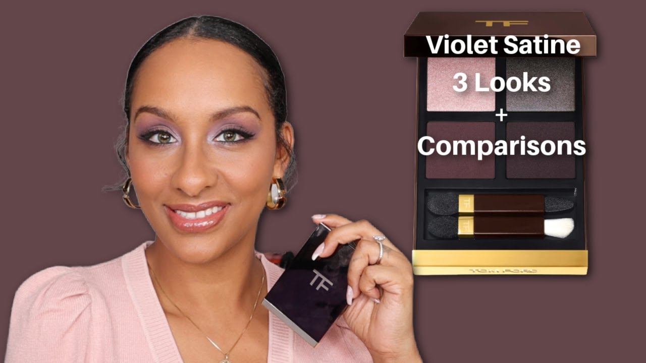 Ohhhh! 💜 Tom Ford VIOLET SATINE Eye Color Quad Crème | 3 Looks +