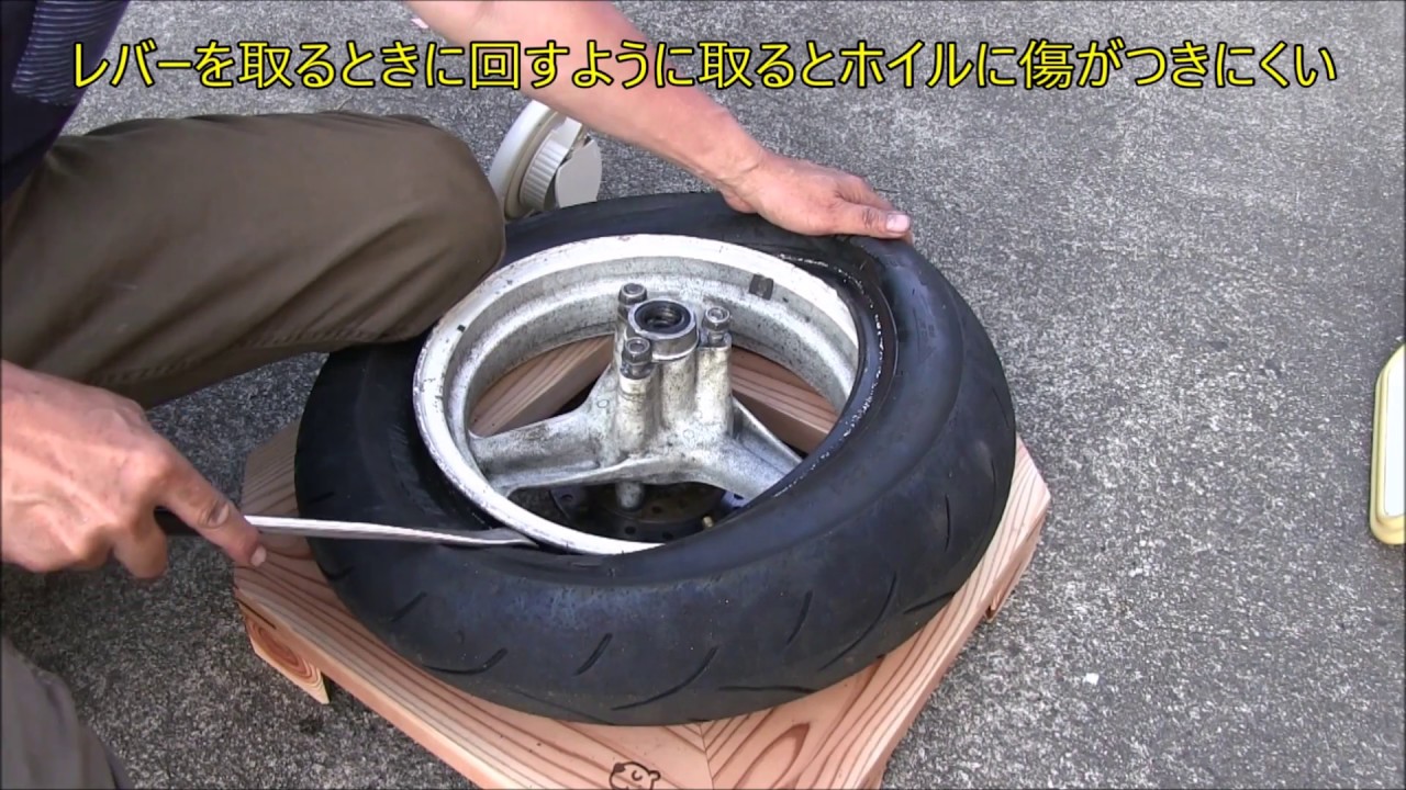 NSR50 tire removal and installation in 27 seconds, with