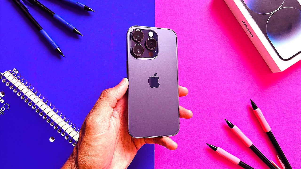 iPhone 14 Pro DEEP PURPLE Unboxing And Setup! - YouTube