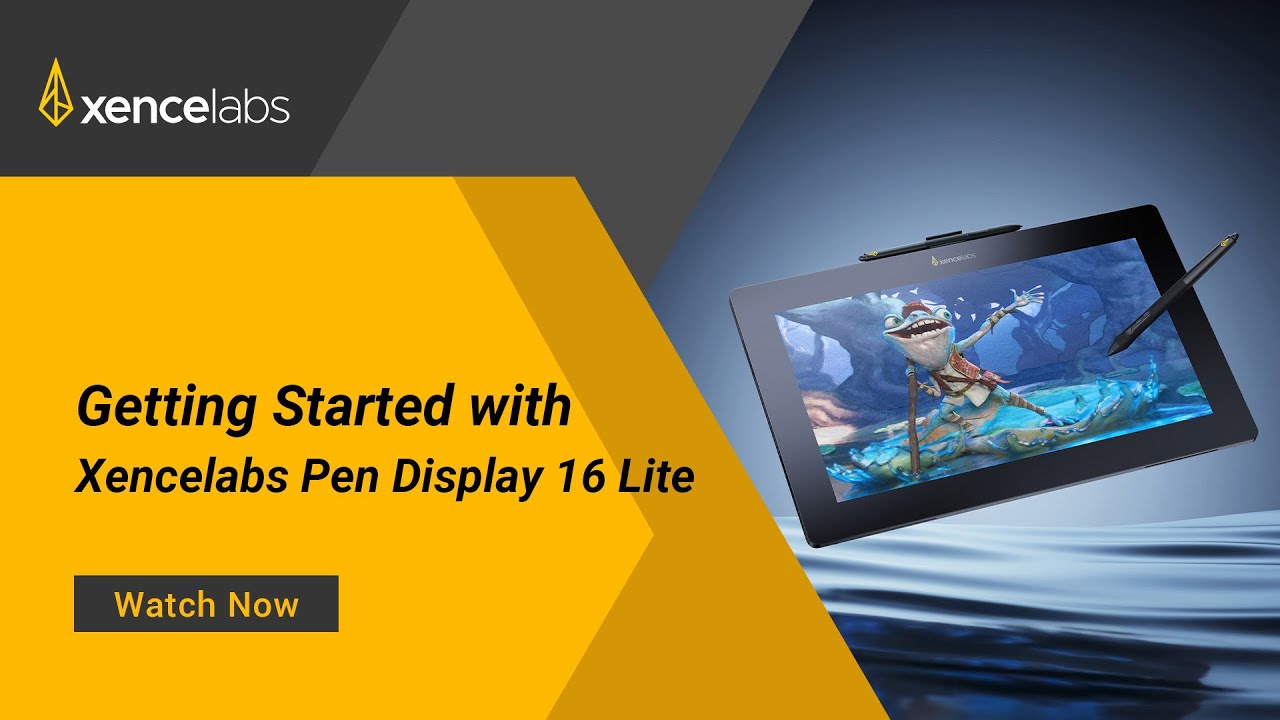 Xencelabs Pen Display 16 Lite Tutorial Video - YouTube