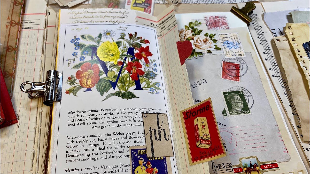紙もの『2021年初コラージュ』♡（traveler's notebook トラベラーズ