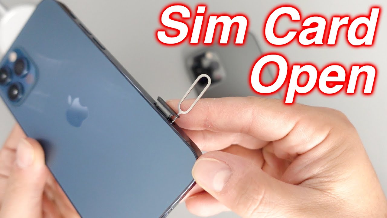 How To Remove Sim Card From iPhone 12 Pro Max - How To Insert Sim