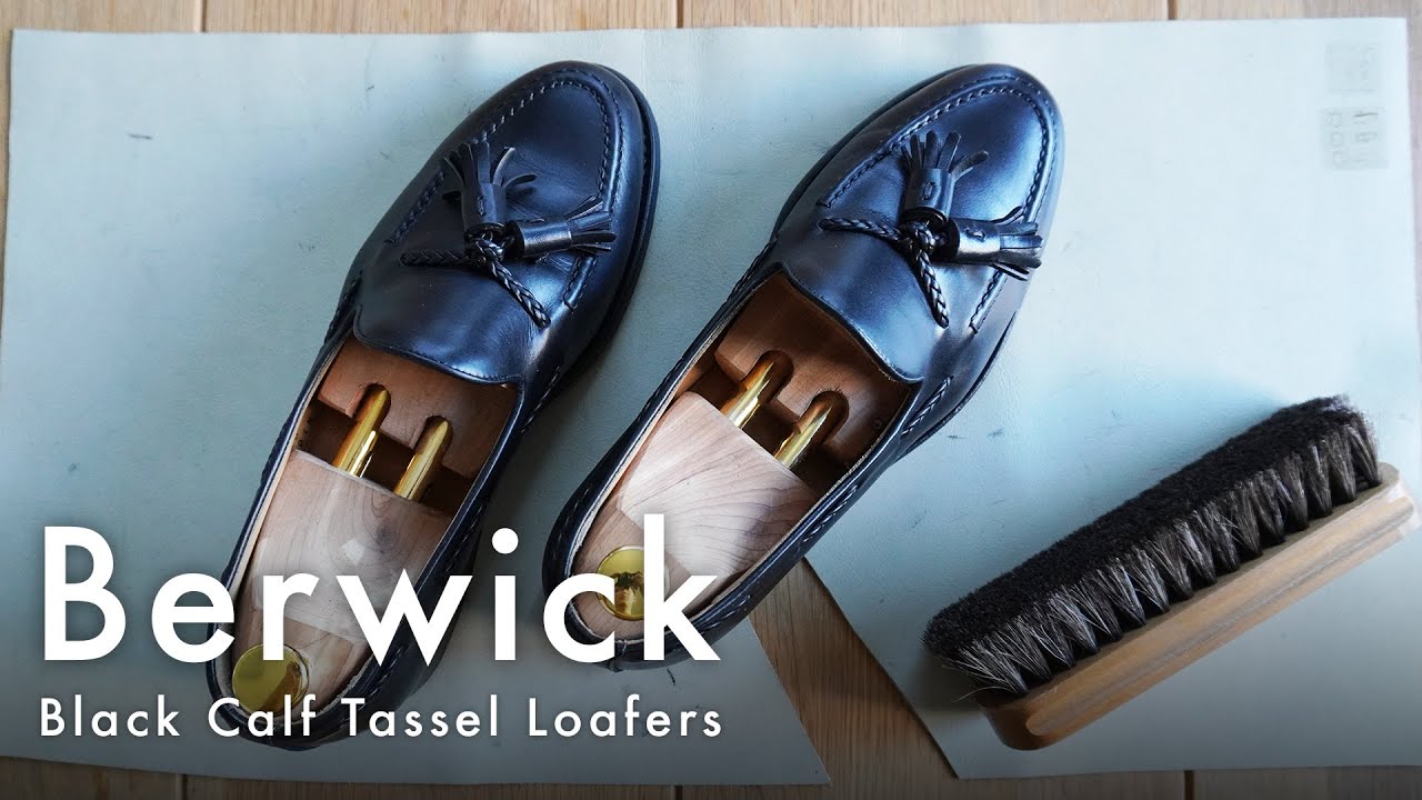 Berwick - Black Calf Tassel Loafers / バーウィック - タッセル