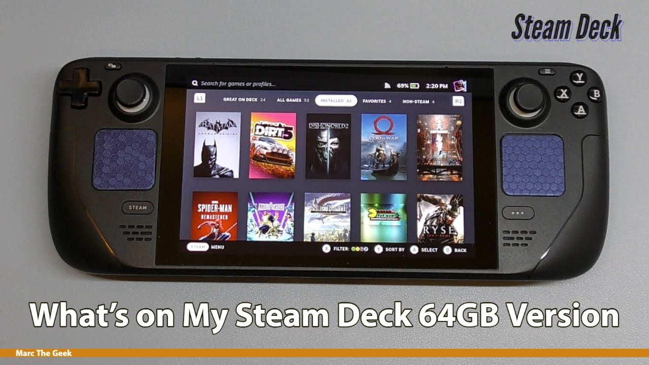 What's on My Steam Deck 64GB Version - YouTube