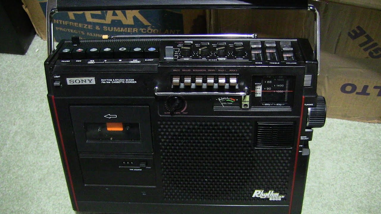 SONY CF-9000 Rhythm CAPSULE unboxing play radio February 2021