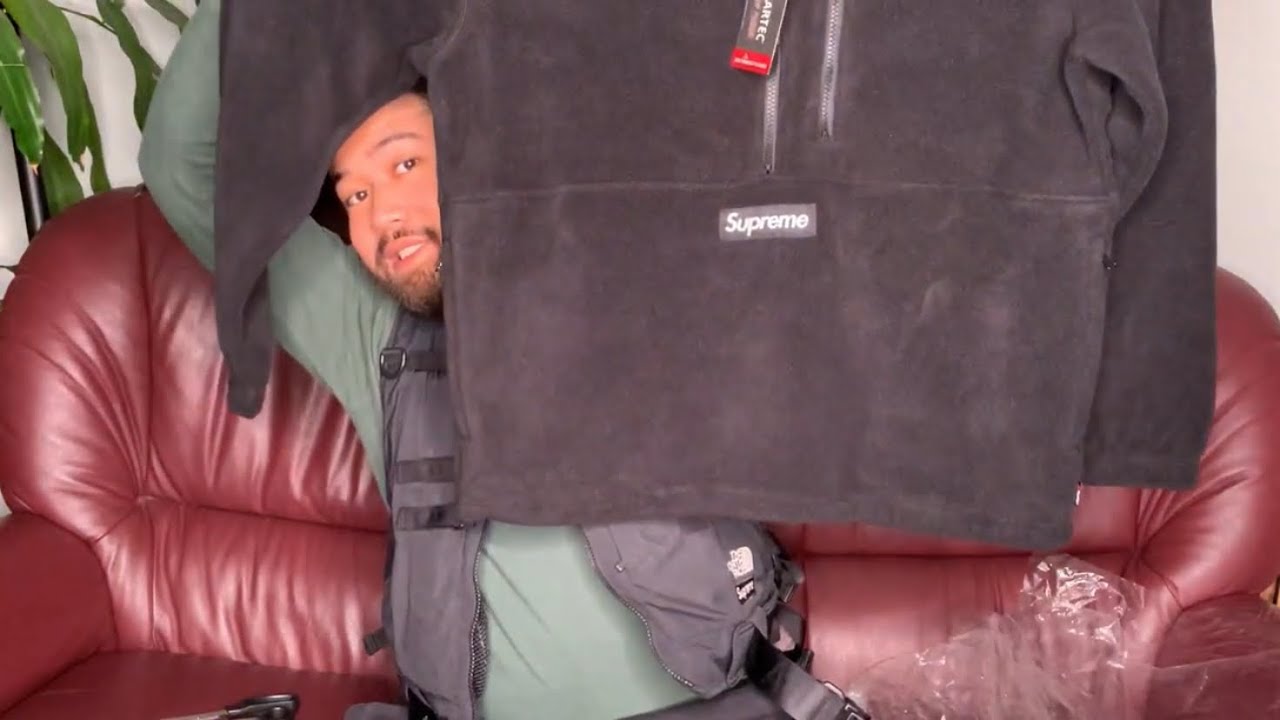 Supreme FW20 Week 14 Polartec Half Zip Pullover Unboxing!! - YouTube
