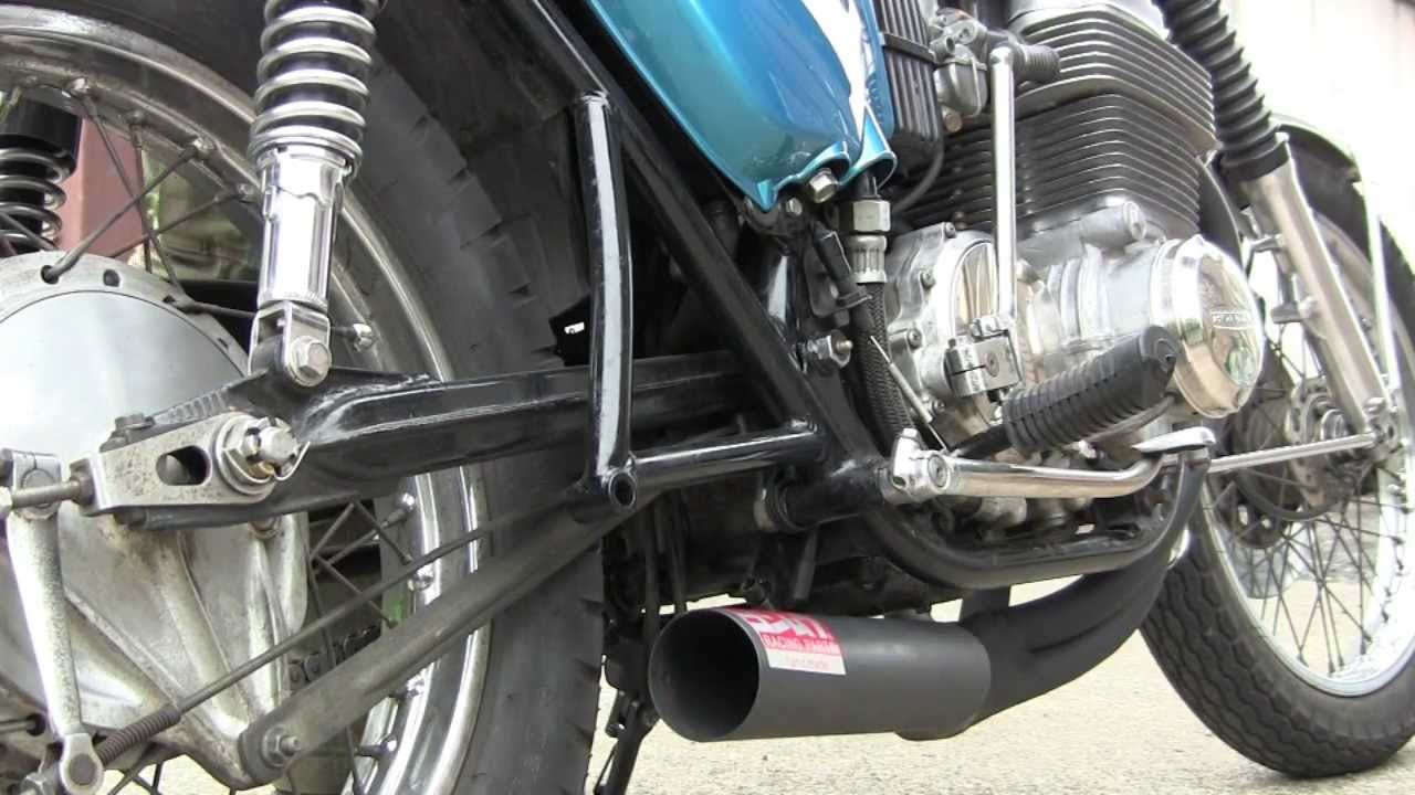 CB750FOUR ヨシムラ手曲げ集合管 当時物 - YouTube