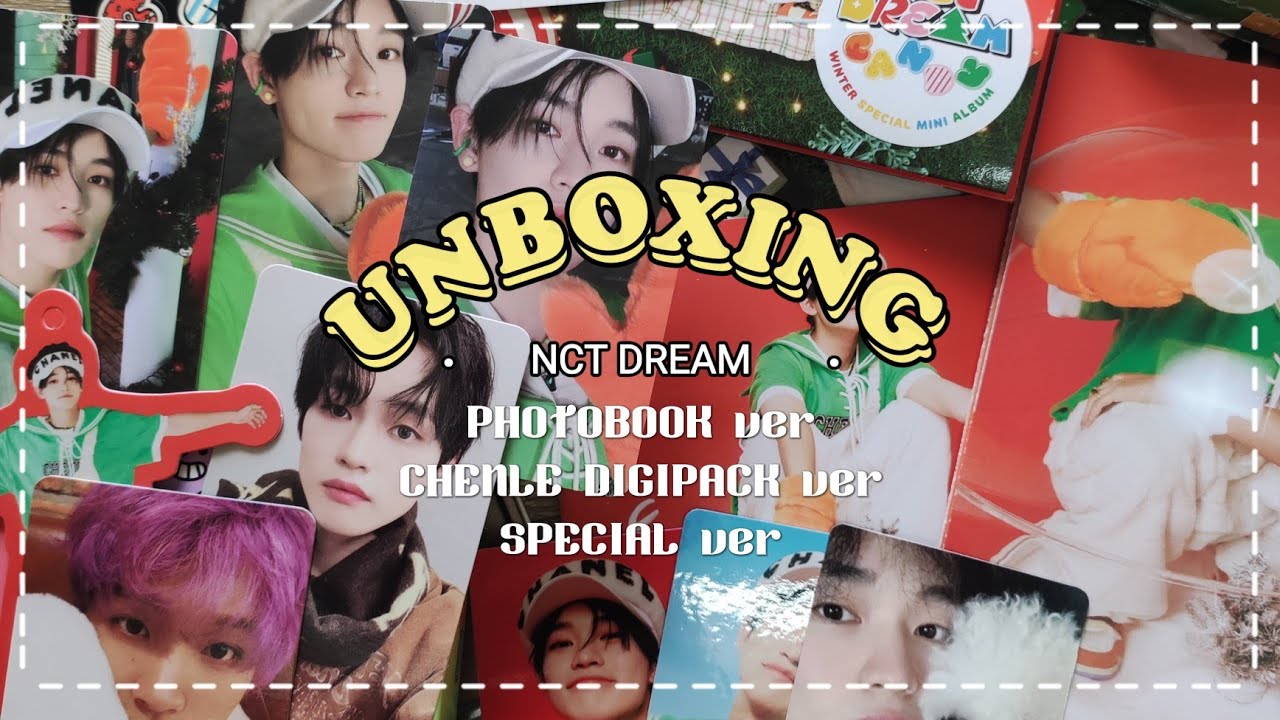NCT DREAM candy unboxing ジェミン NCT dream チソン candy unboxing