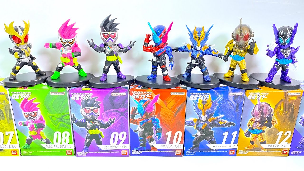 CONVERGE MOTION KAMENRIDER 2 unboxing KamenRider Agito Ex-Aid Genm