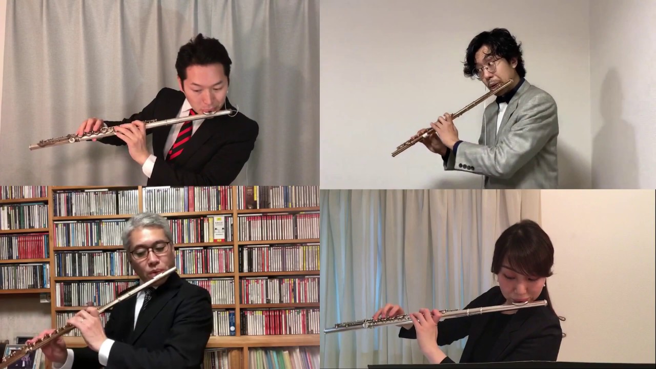 夏山の一日／ウジェーヌ・ジョゼフ・ボザ｜フルート4重奏楽譜
