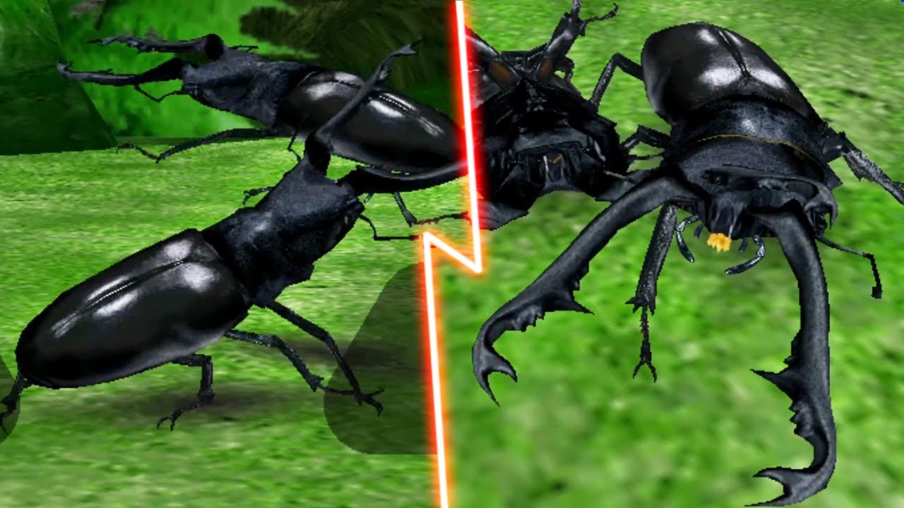 アーケード] 甲虫王者 ムシキング - ギラファノコギリクワガタ VS