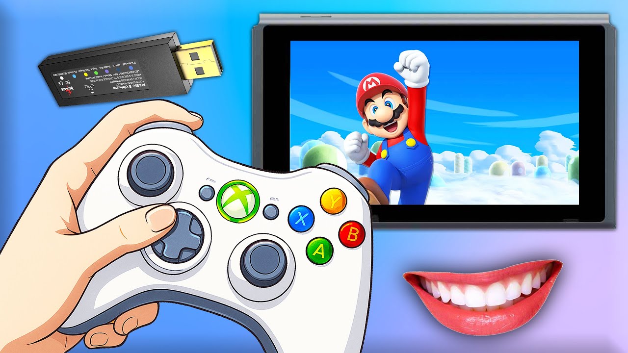 HOW TO CONNECT XBOX 360 CONTROLLER TO NINTENDO SWITCH #myflash