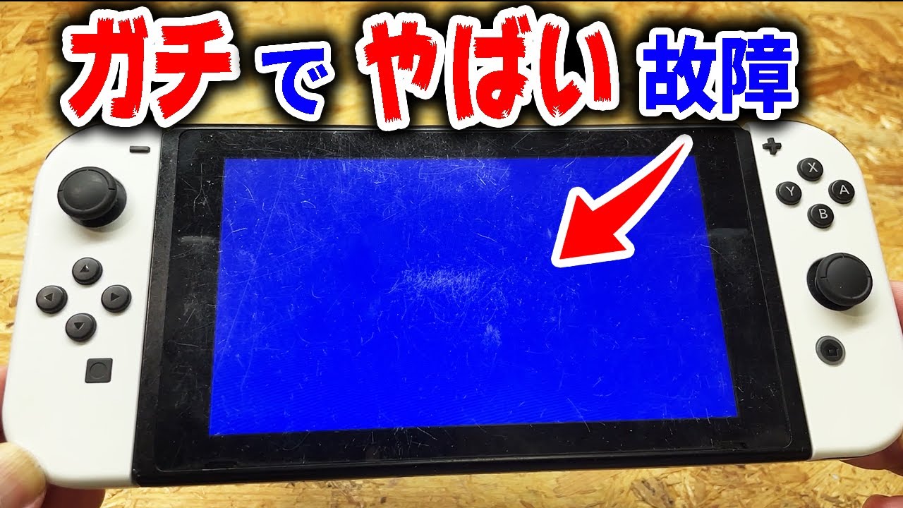こんな酷い壊れ方してるSwitch初めて【ブルースクリーン】 - YouTube