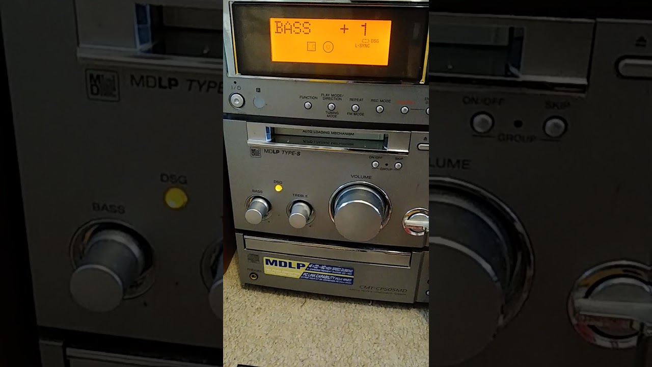Sony cmt-cp505md micro hi-fi system - mini disc & cd player demo
