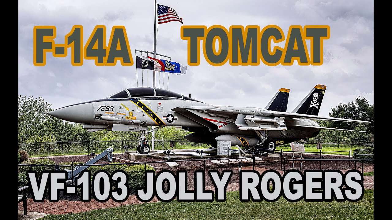 GRUMMAN F-14 TOMCAT in VF-103 JOLLY ROGERS COLORS AT PENNSYLVANIA