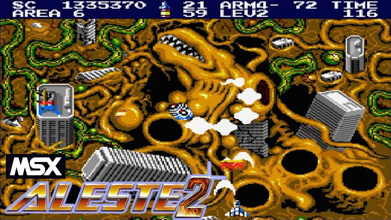 アレスタ ALESTE MSX2 MSX アレスタ 2 / Aleste 2 - Full Game - YouTube
